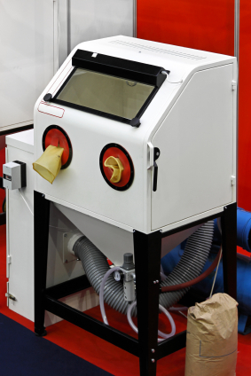 Bead sandblasting cabinet